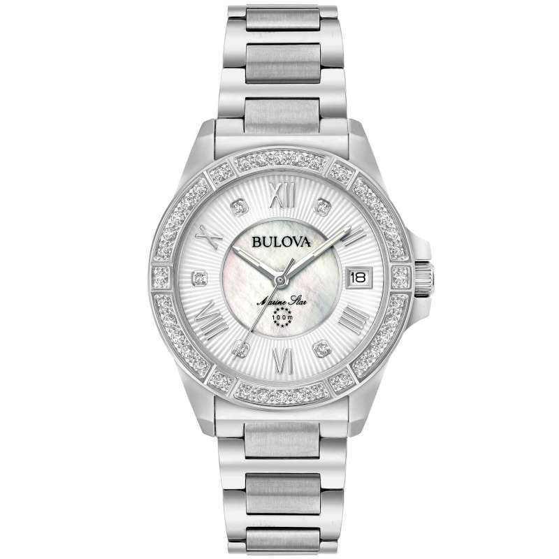reloj bulova marine star mujer 96R232
