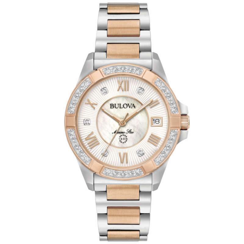 reloj bulova marine star mujer 98R234